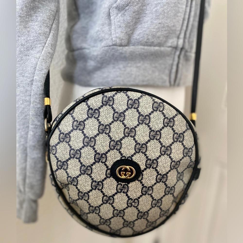 Gucci round canteen crossbody bag